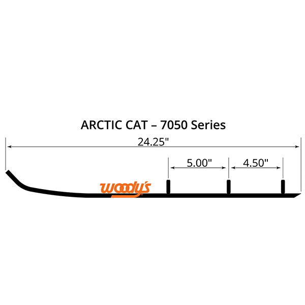 WOODY&#39;S FLAT-TOP TRAIL BLAZER 6&quot; CARBIDE TRAIL RUNNER (TAT4-7050)
