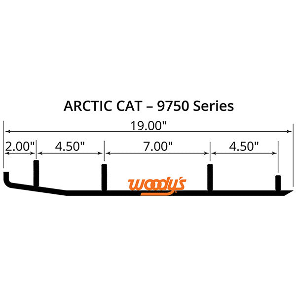 WOODY&#39;S FLAT-TOP TRAIL BLAZER 6&quot; CARBIDE TRAIL RUNNER (TAT4-9750)
