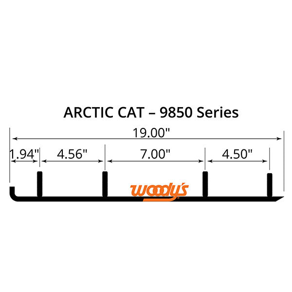 WOODY&#39;S FLAT-TOP TRAIL BLAZER 6&quot; CARBIDE TRAIL RUNNER (TAT4-9850)