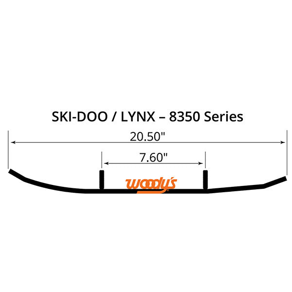 WOODY&#39;S FLAT-TOP TRAIL BLAZER 6&quot; CARBIDE TRAIL RUNNER (TLX4-8350)