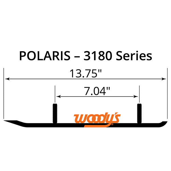 WOODY&#39;S FLAT-TOP TRAIL BLAZER 6&quot; CARBIDE TRAIL RUNNER (TPI-3180)
