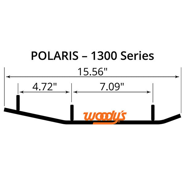 WOODY&#39;S FLAT-TOP TRAIL BLAZER 6&quot; CARBIDE TRAIL RUNNER (TPI4-1300)