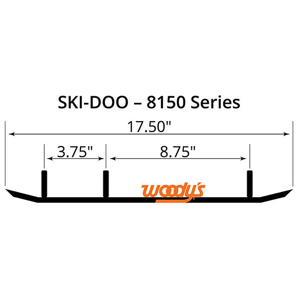 WOODY&#39;S FLAT-TOP TRAIL BLAZER 6&quot; CARBIDE TRAIL RUNNER (TSD4-8150)