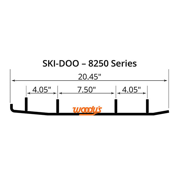 WOODY&#39;S FLAT-TOP TRAIL BLAZER 6&quot; CARBIDE TRAIL RUNNER (TSD4-8250)