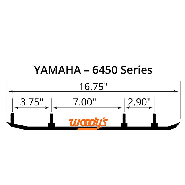 WOODY&#39;S FLAT-TOP TRAIL BLAZER 6&quot; CARBIDE TRAIL RUNNER (TYV4-6450)