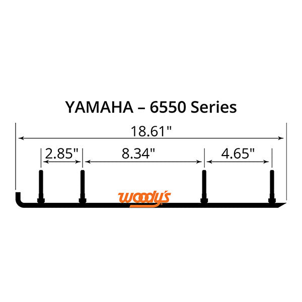 WOODY&#39;S FLAT-TOP TRAIL BLAZER 6&quot; CARBIDE TRAIL RUNNER (TYV4-6550)