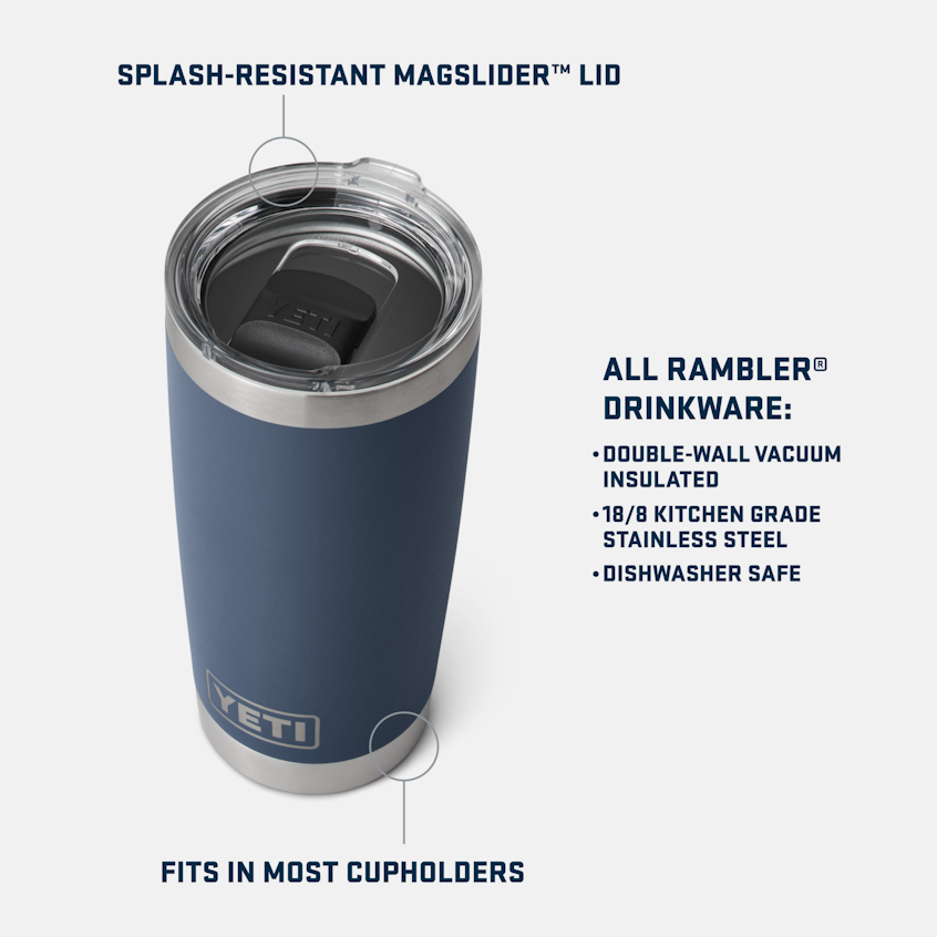 Rambler® 20oz (591 mL) Tumbler With Magslider™ Lid