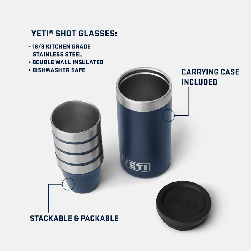 Yeti Shot Glasses &amp; Carrying Case
