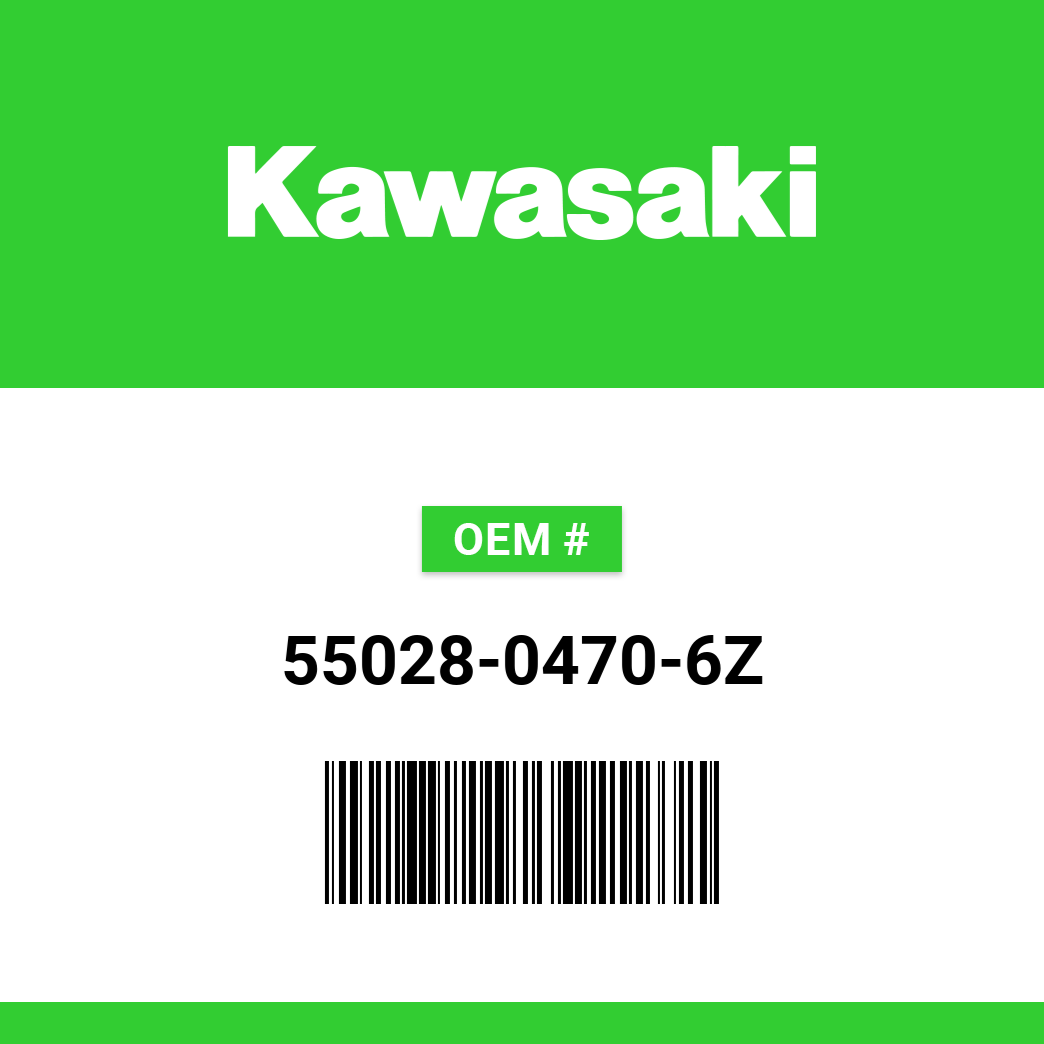 Kawasaki Cowling Inner Right Hand F. Black