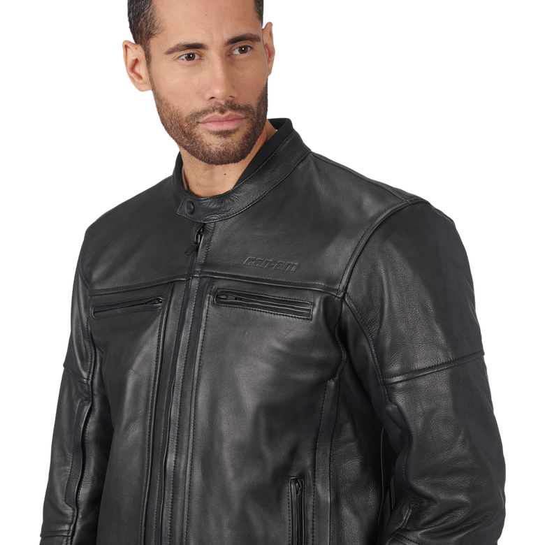 Men&#39;s Brode Leather Jacket