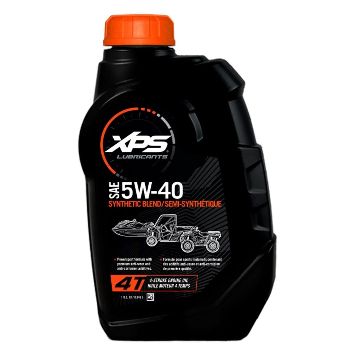 4T 5W-40 Synthetic Blend Oil / 1 QT / 946 ml