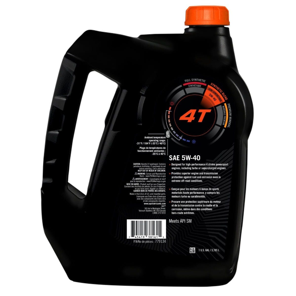 4T 5W-40 Synthetic Blend Oil / 1 US gal.