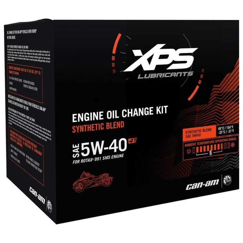 4T 5W-40 Synthetic Blend Oil Change Kit For Rotax 991 (SM5) Engine