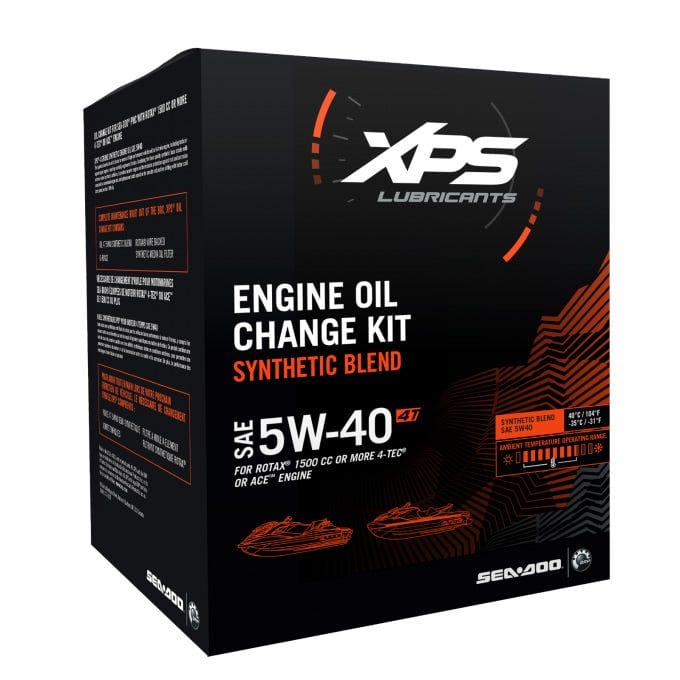 4T 5W-40 Synthetic Blend Oil Change Kit for engines of 1500 cc or more