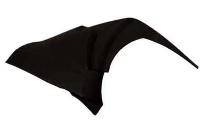 Black Metallic Steel Mono Seat Cowl