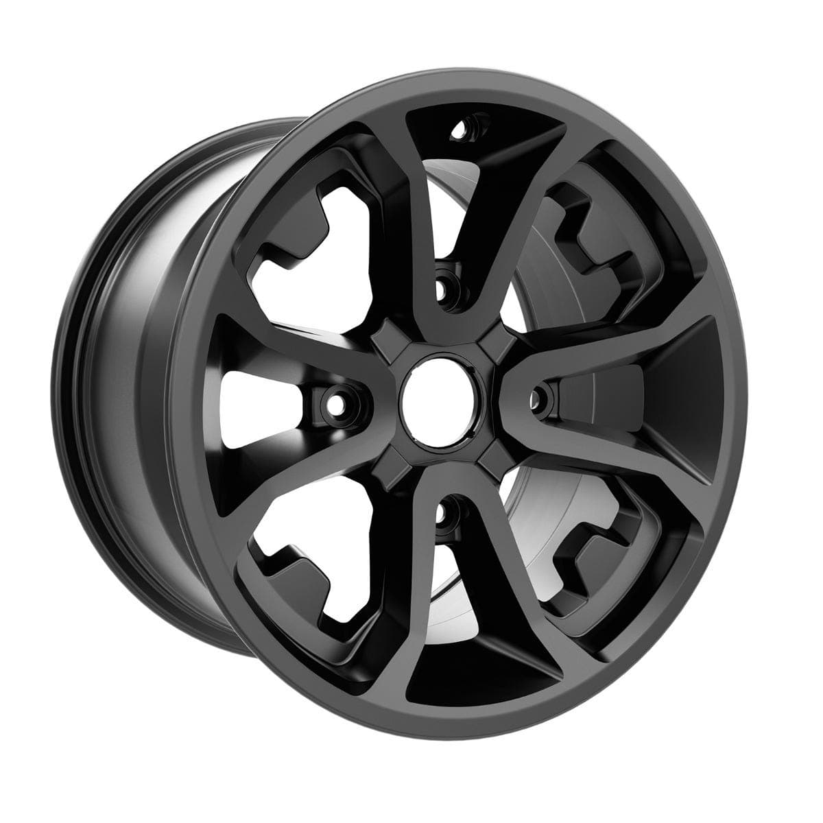 Commander/Defender/Maverick Rim - Rear - Black and machined