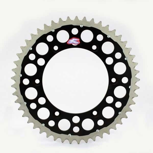 Renthal 520 Twinring Heavy Duty Rear Sprocket Black - 51T - 1540-520-51GPBK
