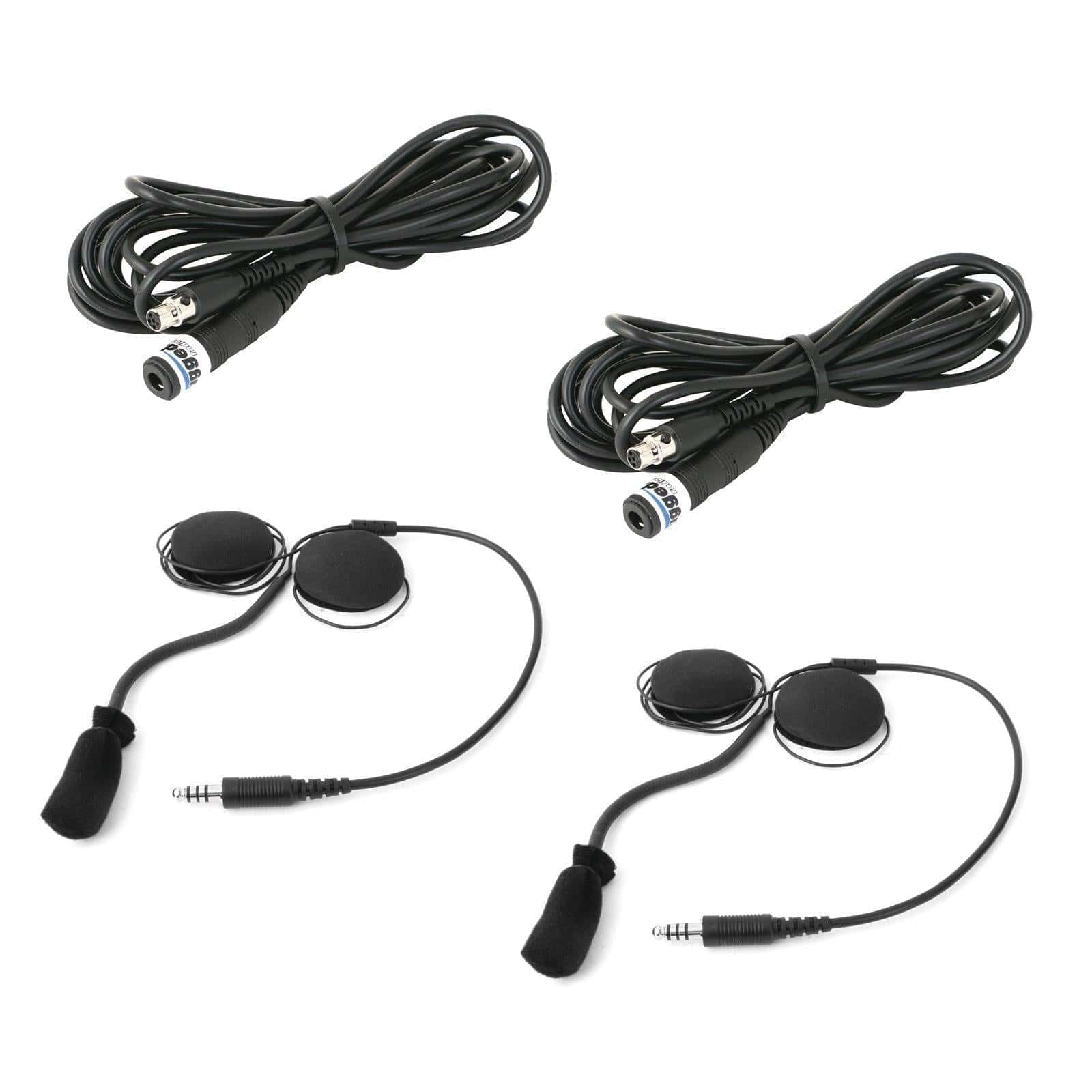 Rugged Radios Helmet Headset Kit for Rear Passengers