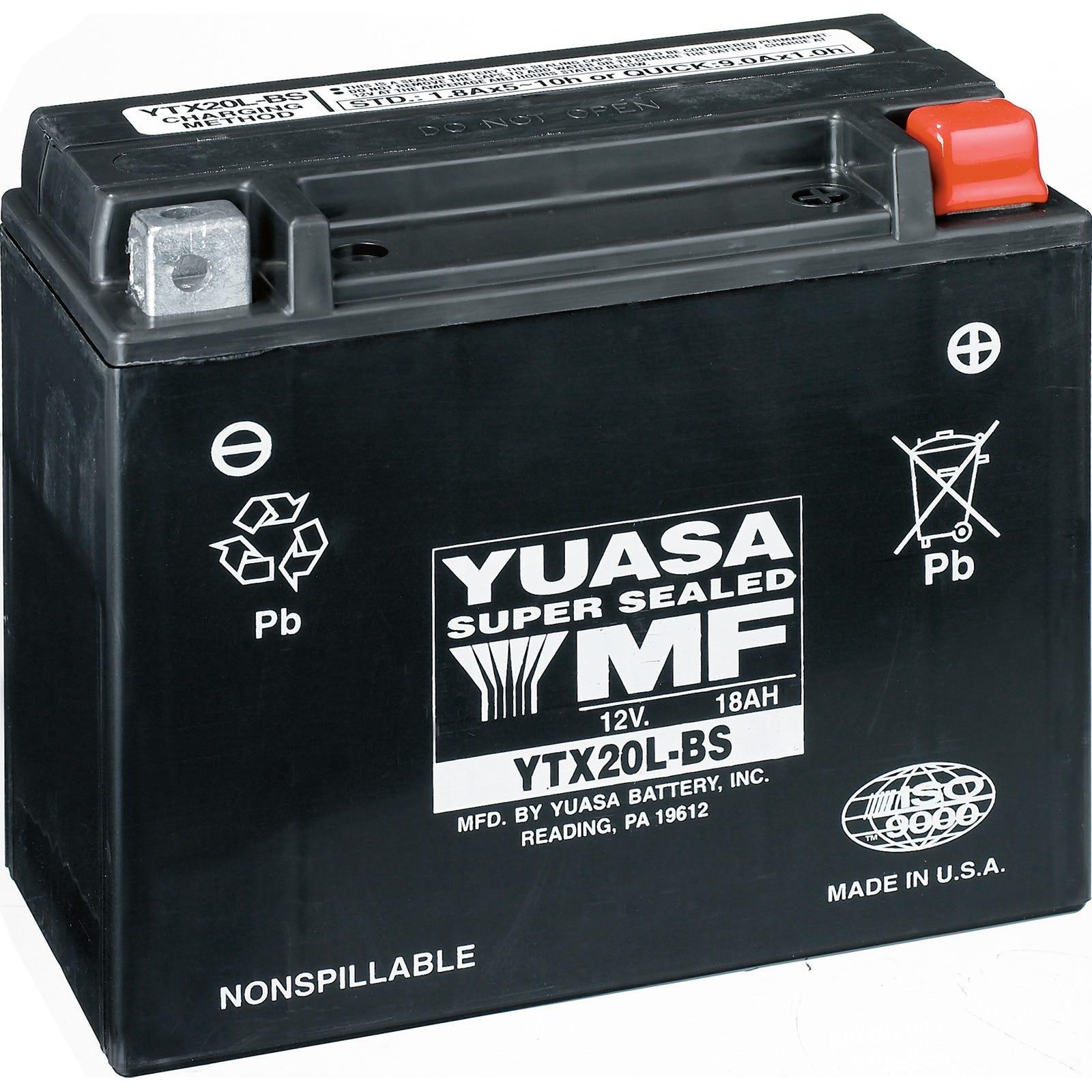 Yuasa Batteries - 18 Amps. Wet (YTX20HL-PW)